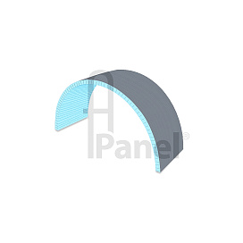 A-panel односторонняя с надрезами