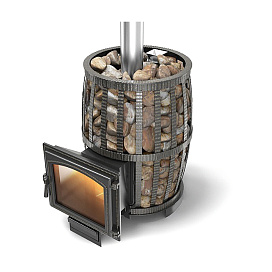 Дровяная печь Везувий Легенда Русский пар ковка