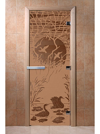 DoorWood Дверь "Лебединое озеро бронза матовая"