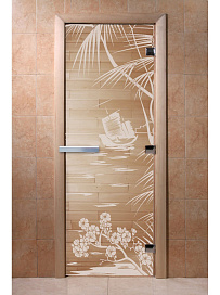 DoorWood Дверь "Голубая лагуна прозрачная"