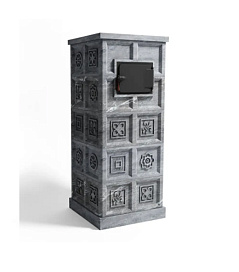 Klover Газовая печь для бани Изразцы Klover RT 35-RV с Прямыми углами