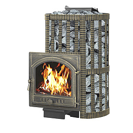 Дровяная печь Везувий Ураган ковка