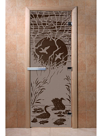 DoorWood Дверь "Лебединое озеро графит матовый"