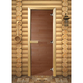 Дверь для сауны Maestro Woods Бронза