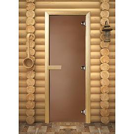 Дверь для сауны Maestro Woods Бронза матовая