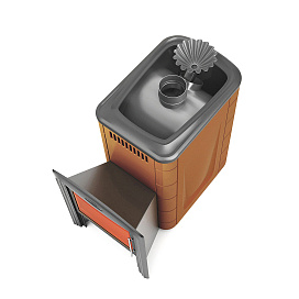 Дровяная печь ТМФ Ангара 2012 Inox