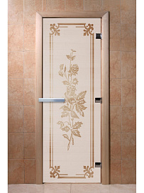 DoorWood Дверь "Розы сатин"