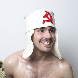 Колпак банный Завидово Фетр "Серп и молот"