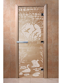 DoorWood Дверь "Лебединое озеро прозрачная"