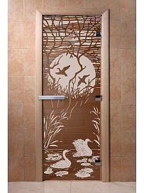 DoorWood Дверь "Лебединое озеро бронза"