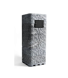 Klover Газовая печь для бани KLOVER RT 35-RV Талькомагнезит Скала в полной облицовке Радиусные углы