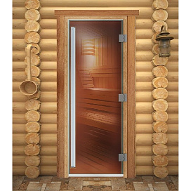 Дверь для сауны Maestro Woods Престиж Бронза