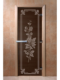 DoorWood Дверь "Розы графит"