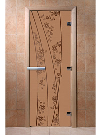 DoorWood Дверь "Весна цветы бронза матовая"