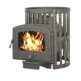 Дровяная печь Везувий Легенда ковка