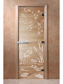 DoorWood Дверь "Камышовый рай прозрачная"