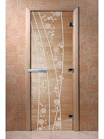 DoorWood Дверь "Весна цветы прозрачная"