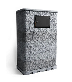 Klover Газовая печь для бани KLOVER RT 100–RV Талькомагнезит Скала в полной облицовке Радиусные углы