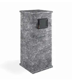 Klover Газовая печь для бани KLOVER RT 50-RV Радиатор с Прямыми углами