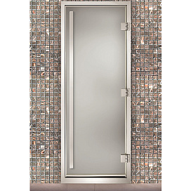 Дверь для паровых Maestro Woods Арабика Престиж сатин(серая фурнитура)