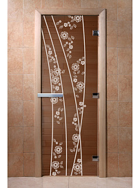 DoorWood Дверь "Весна цветы бронза"