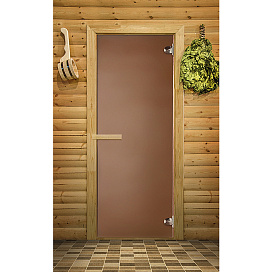 Дверь для сауны Just a Door Бронза матовая