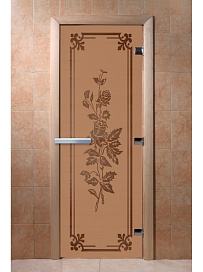 DoorWood Дверь "Розы бронза матовая"