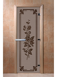 DoorWood Дверь "Розы графит матовый"