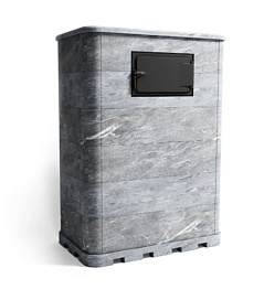 Klover Газовая печь для бани KLOVER RT 100–RV Талькомагнезит Стандарт в полной облицовке Радиусные углы