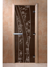 DoorWood Дверь "Весна цветы графит"