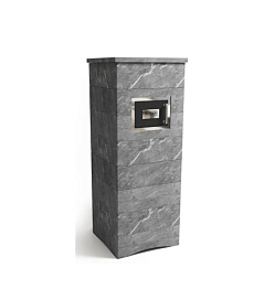 Klover Газовая печь для бани KLOVER RT 35-RV Талькомагнезит Стандарт в полной облицовке с Прямыми углами